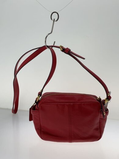 商品画像：ショルダーバッグ/レザー/RED/無地/F25150 3