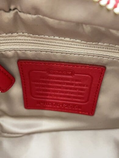 商品画像：ショルダーバッグ/レザー/RED/無地/F25150 5