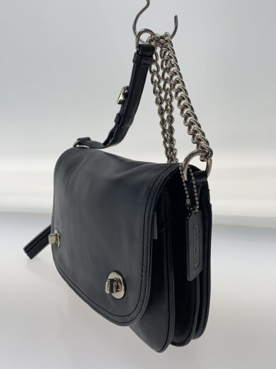 商品画像：レガシーレザー/ダブルガセット フラップ/レザー/BLK/無地/25361 2