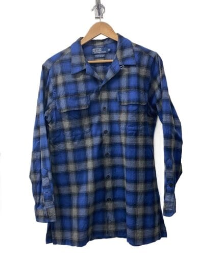 商品画像：90s/HERITAGE SKI CAMP Shirt/M/コットン/BLU/オンブレCK/HS-RL-SA3735 1