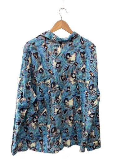 商品画像：長袖シャツ/2/--/BLU/総柄/379106 2