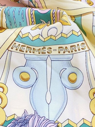 商品画像：カレ90/LAIR MARIN/スカーフ/シルク/PNK/総柄/レディース 2