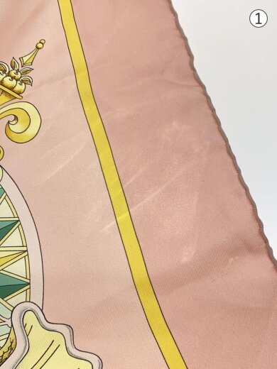 商品画像：カレ90/LAIR MARIN/スカーフ/シルク/PNK/総柄/レディース 4