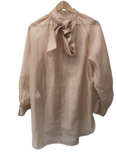 商品画像：長袖ブラウス/38/ポリエステル/BEG/無地/64-11-0944-287 2