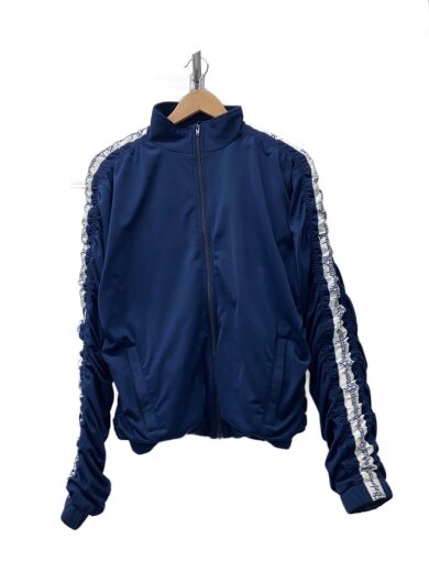 商品画像：Stripe Ruched Track Jacket/トラックジャケット/M/ポリエステル/NVY// 1
