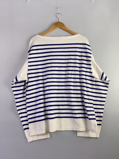 商品画像：長袖Tシャツ/S/コットン/WHT/ボーダー/H2101-CS001// 2