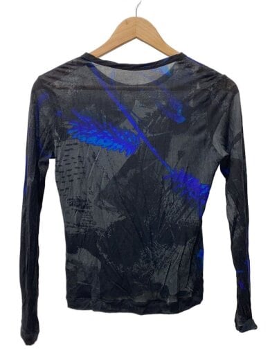 商品画像：長袖カットソー/2/レーヨン/BLK/総柄/YS-T46-266 2