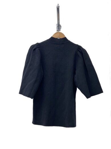 商品画像：ニット・セーター(薄手)/2/コットン/BLK/無地/AP1910-BK 2