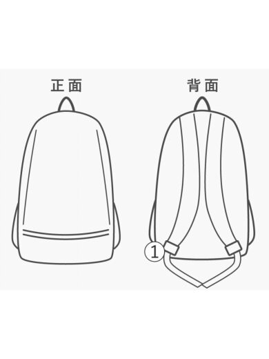 商品画像：リュック/--/BLK/無地 9