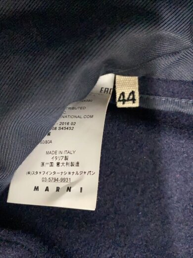 画像：MARNI16AW/チェスターコート/44/ウール/NVY/M05AA00084