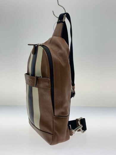 商品画像：CHARLES PACK IN VARSITY LEATHER/レザー/BRW/無地/F72226 2