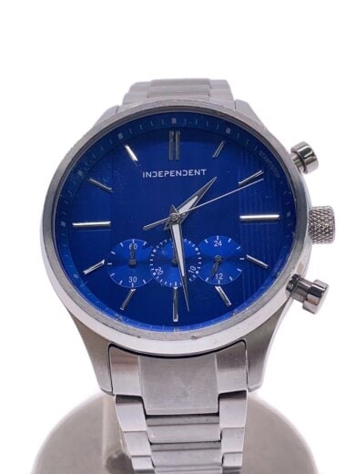 商品画像：クォーツ腕時計/アナログ/ステンレス/BLU/SLV/J552-S097291 1