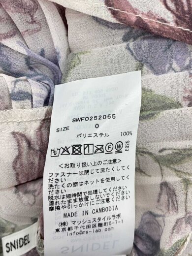 商品画像：プリーツプリントワンピース/0/ポリエステル/PNK/花柄/SWFO252055 5