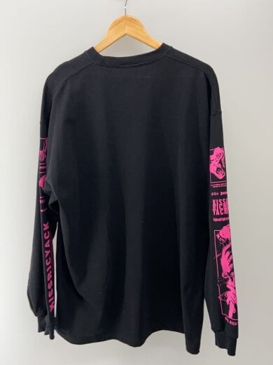 商品画像：長袖Tシャツ/FREE/コットン/BLK/プリント 2