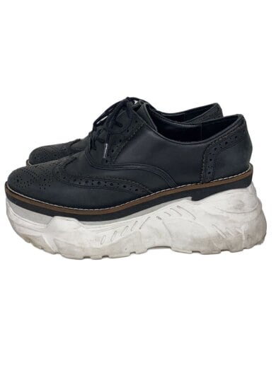 商品画像：ウイングチップ/厚底/ローカットスニーカー/39/BLK/レザー/B02FW703/汚れ有// 1