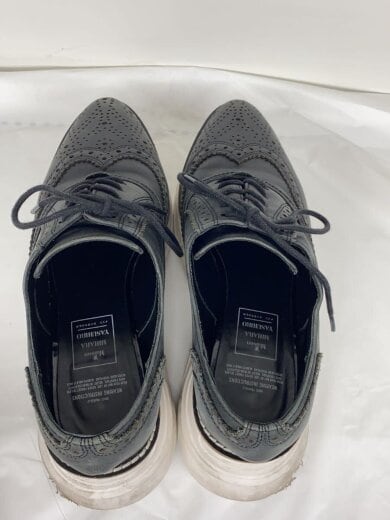 商品画像：ウイングチップ/厚底/ローカットスニーカー/39/BLK/レザー/B02FW703/汚れ有// 3