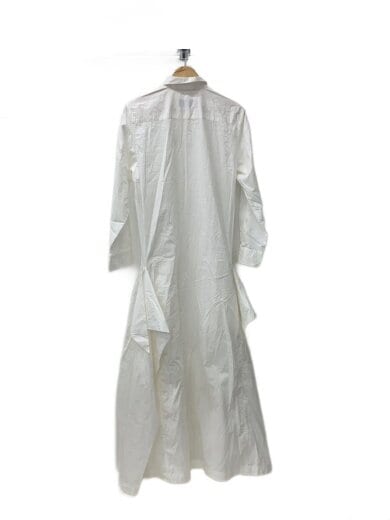 商品画像：長袖ワンピース/--/コットン/WHT/無地/t0-040070 2