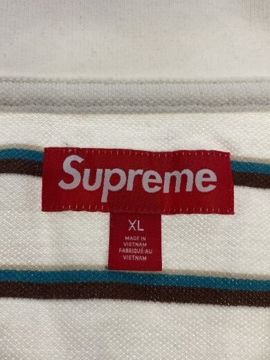 商品画像：26SS/Washed Stripe Polo/ポロシャツ/XL/コットン/WHT/ボーダー 3