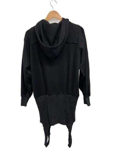 商品画像：2WAY Hoodie Mini Dress/FREE/コットン/BLK/無地/31242265401 2