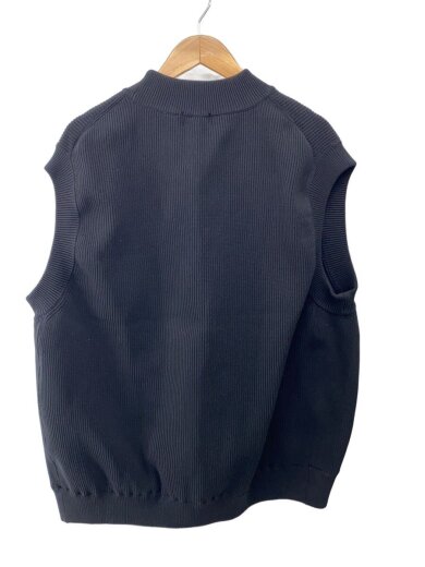 商品画像：ニットベスト(厚手)/XL/ポリエステル/BLK/無地// 2