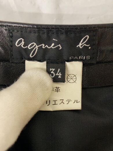 商品画像：フランス製/スカート/34/羊革/BLK// 5
