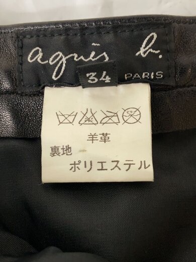 商品画像：フランス製/スカート/34/羊革/BLK// 6