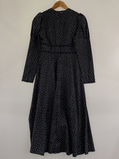 商品画像：Orangerie Dot Long Dress/長袖ワンピース/S/ポリエステル/BLK/ドット 2
