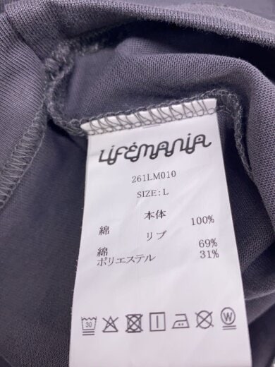 商品画像：lifemania/Tシャツ/L/コットン/WHT/プリント/261LM010// 4