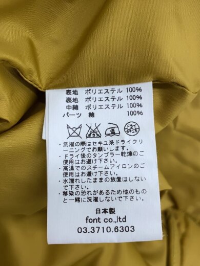 商品画像：キルティングジャケット/S/ポリエステル/YLW 5