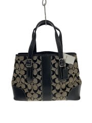 スモールキャリーオール_シグネチャー_グレー/キャンバス/BLK/総柄