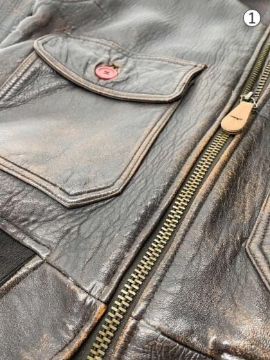 商品画像：レザージャケット・ブルゾン/M/レザー/BRW 7