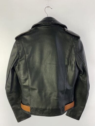 商品画像：シングルライダースジャケット/36/牛革/BLK/kz-J007 2