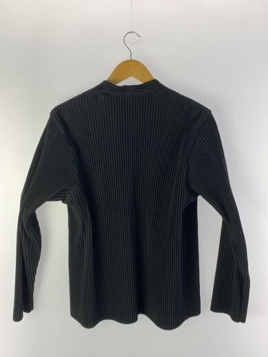 商品画像：プリーツジャケット/ノ-カラー/海外タグ/ジャケット/3/ポリエステル/BLK/hp16-jd211 2