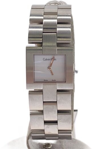 商品画像：クォーツ腕時計/アナログ/ステンレス/WHT/SLV 1