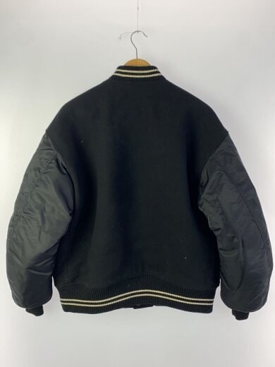 商品画像：ORGANIC WOOL MELTON VARSITY JACK/23AW/2/ウール/BLK/A23C-17BL01C 2
