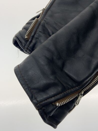 商品画像：ダブルライダースジャケット/34/レザー/BLK 4