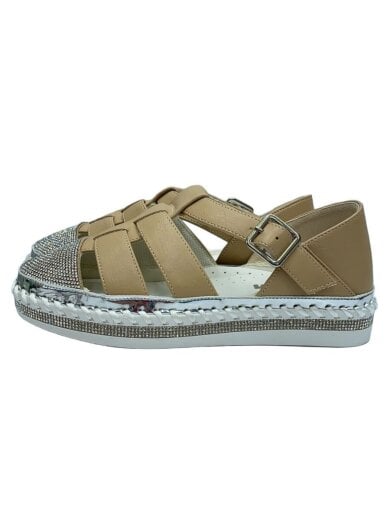 商品画像：サンダル/L/BEG/レザー 1