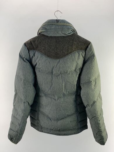 商品画像：ウール切替/ダウンジャケット/M/ナイロン/GRY 2