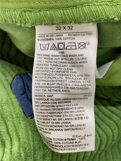 商品画像：ボトム/32/コーデュロイ/GRN 6