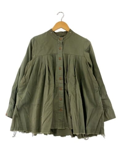 商品画像：シャツワンピース/8/コットン/KHK// 1