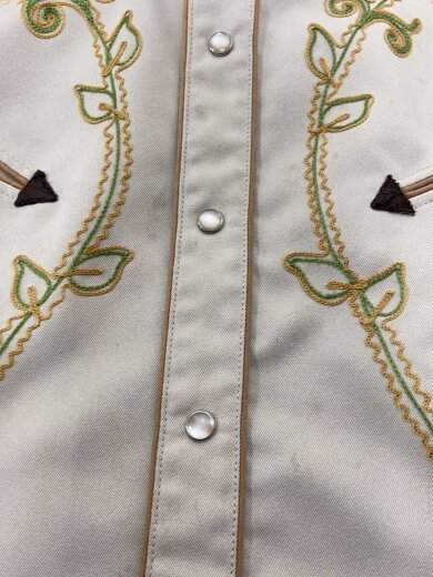 商品画像：長袖シャツ/LL/ポリエステル/BEG/花柄/70-80 5