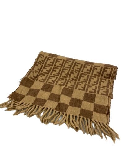 商品画像：マフラー/ウール/BRW/チェック/レディース 1