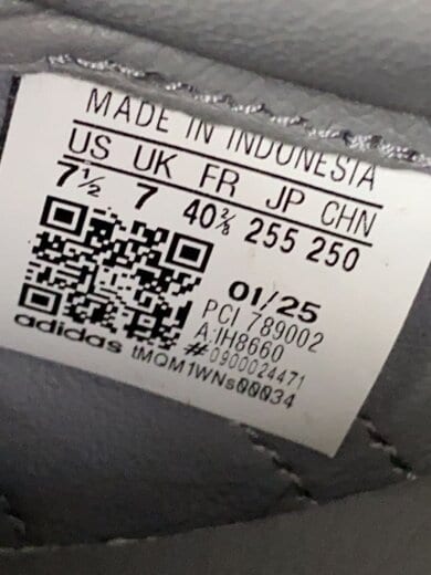 商品画像：ローカットスニーカー/25.5cm/GRY/IH8660 5