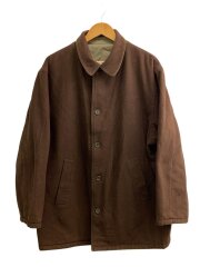 スペイン製/70s/カシミヤ混/リバーシブルコート/--/カシミア/BRW/無地