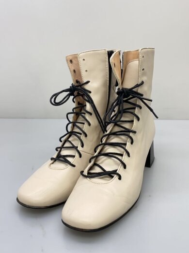 商品画像：レースアップブーツ/38/BEG/レザー 2