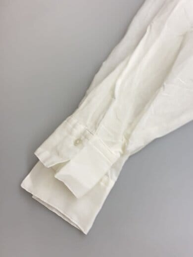 商品画像：長袖シャツ/M/コットン/WHT/無地/S-00-SB-072 4