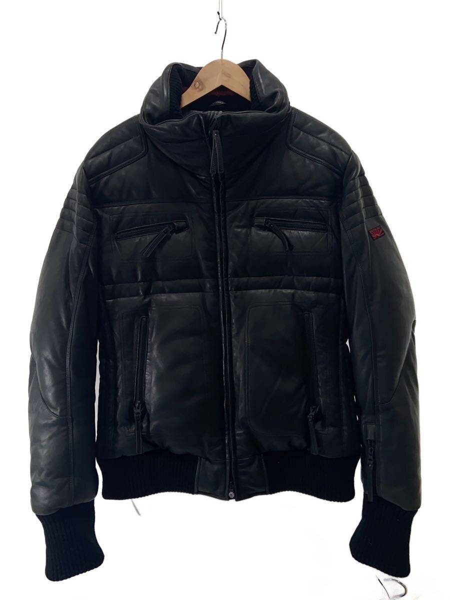 UNION JAP / レザージャケット・ブルゾン/LL/羊革/BLK/UJ-002-F11/レザーダウンジャケット
