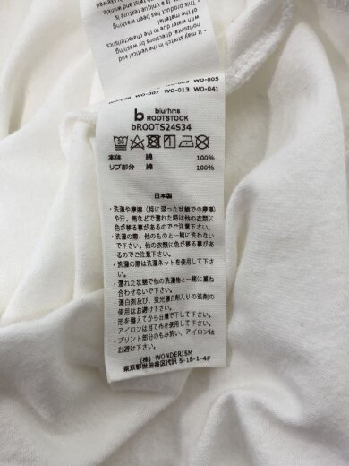 商品画像：Tシャツ/--/コットン/WHT 5