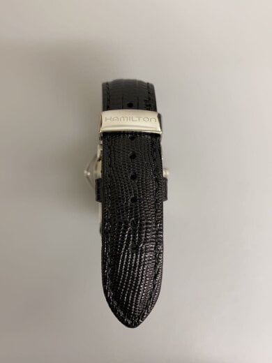 商品画像：クォーツ腕時計/アナログ/レザー/BLK/BLK/H244112// 5