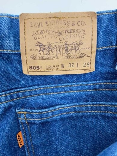 商品画像：90s/575/オレンジタブ/ボトム/32/デニム/IDG/無地/505 4